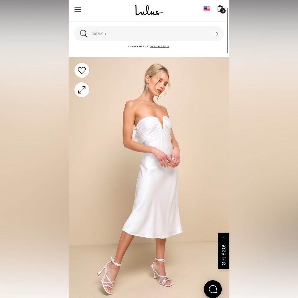 Lulu’s brand new never worn white dress. Size XS.